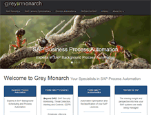 Tablet Screenshot of greymonarch.com